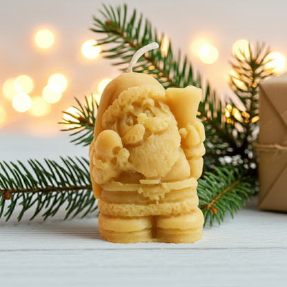 Santa Beeswax Candle