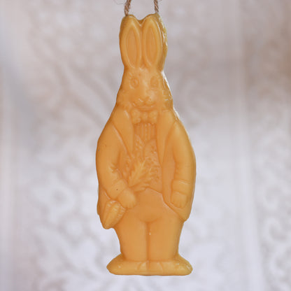 Gentleman Bunny Ornament / Beeswax Ornament