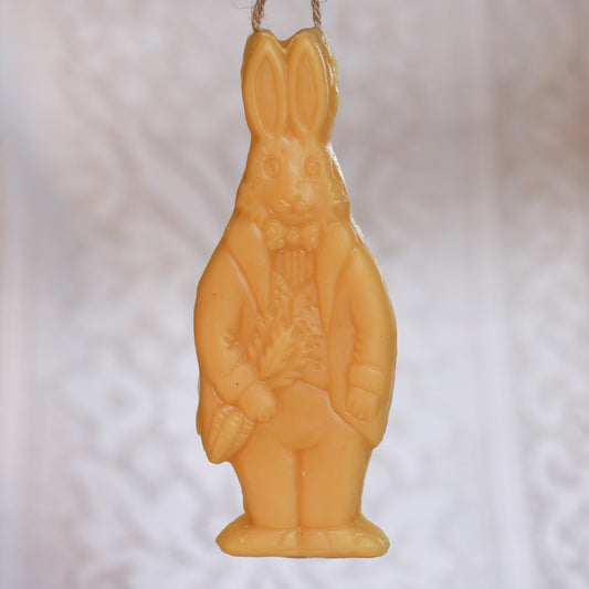 Gentleman Bunny Ornament / Beeswax Ornament