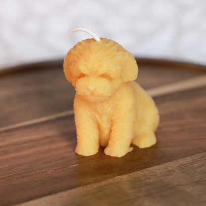 Dog Puppy Candle / Beeswax Candle