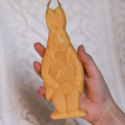 Gentleman Bunny Ornament / Beeswax Ornament