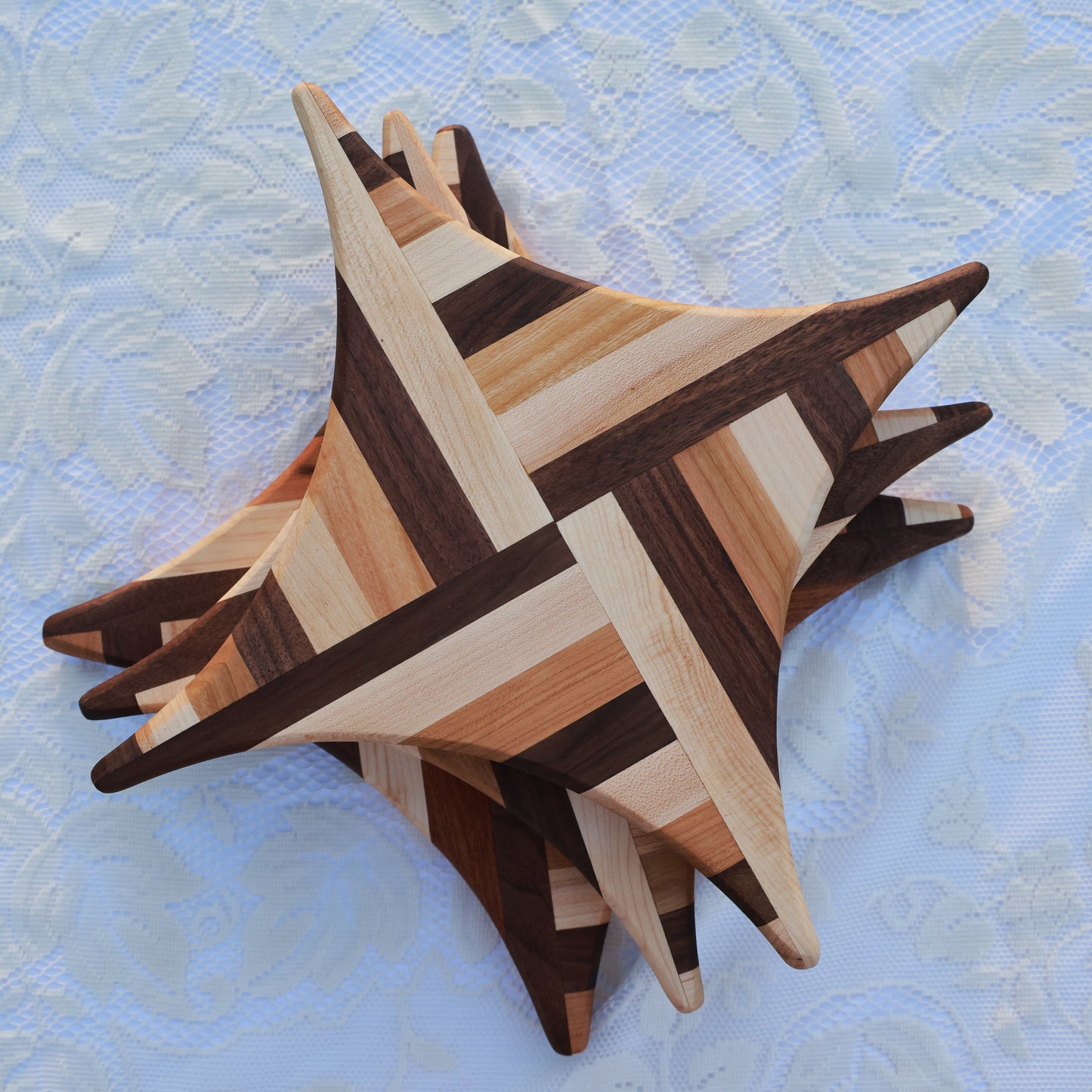 Amish Handmade Segmented Hardwood Trivet