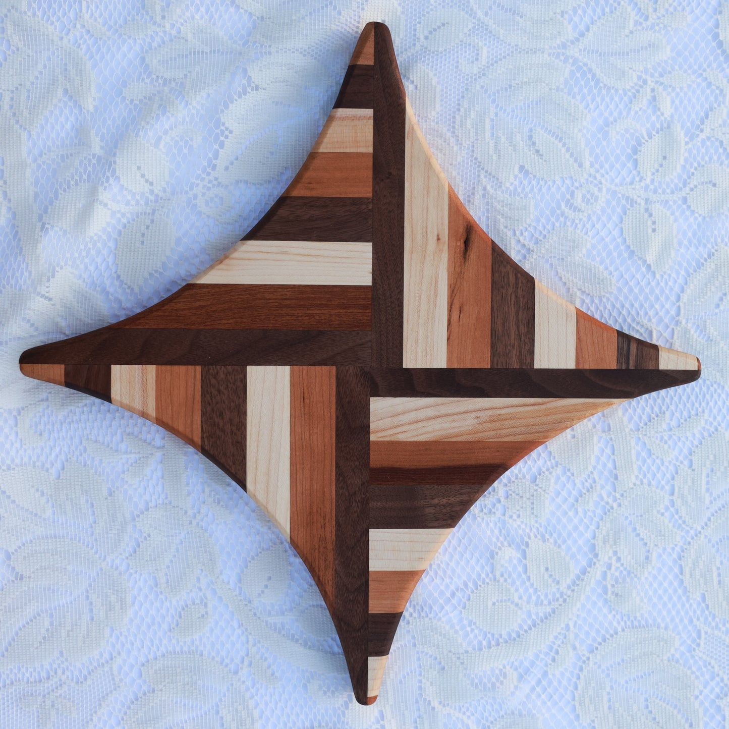 Amish Handmade Segmented Hardwood Trivet