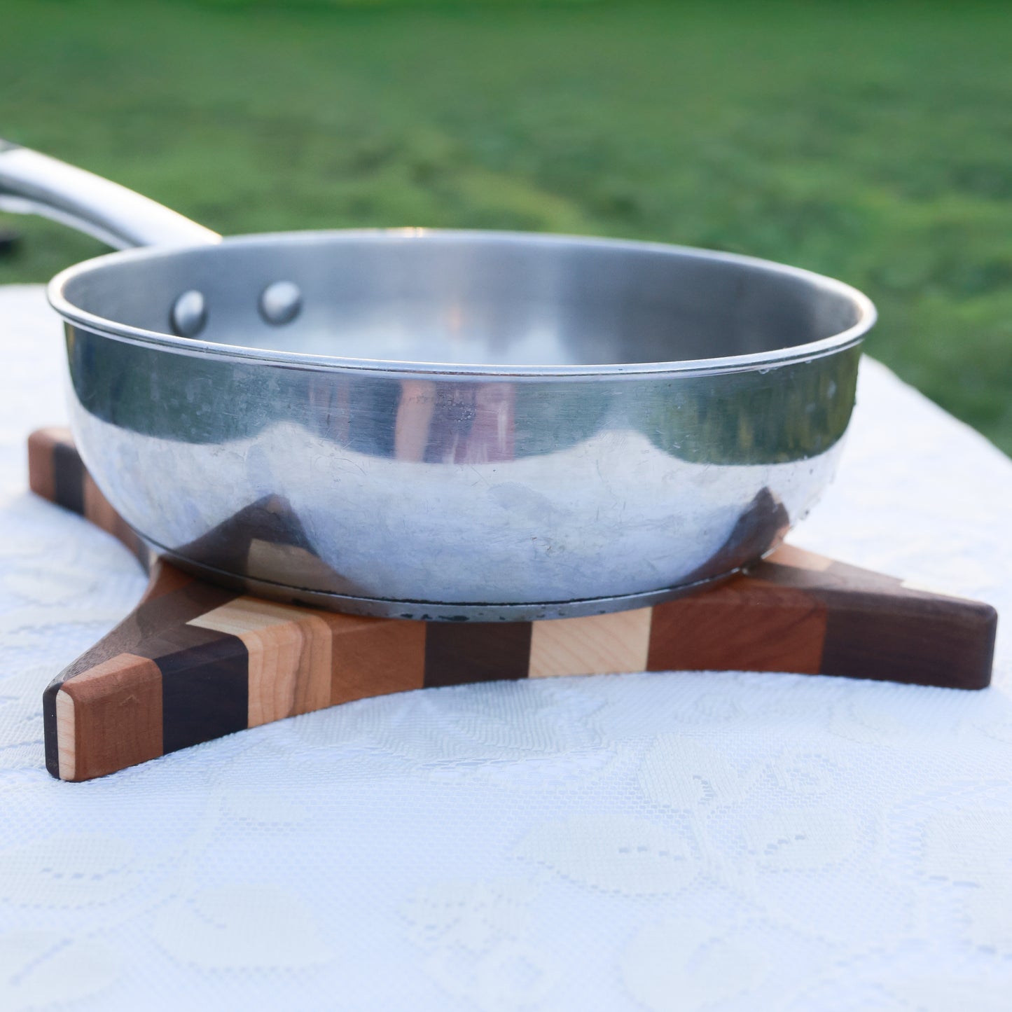 Amish Handmade Segmented Hardwood Trivet