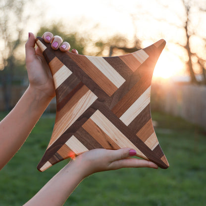 Amish Handmade Segmented Hardwood Trivet