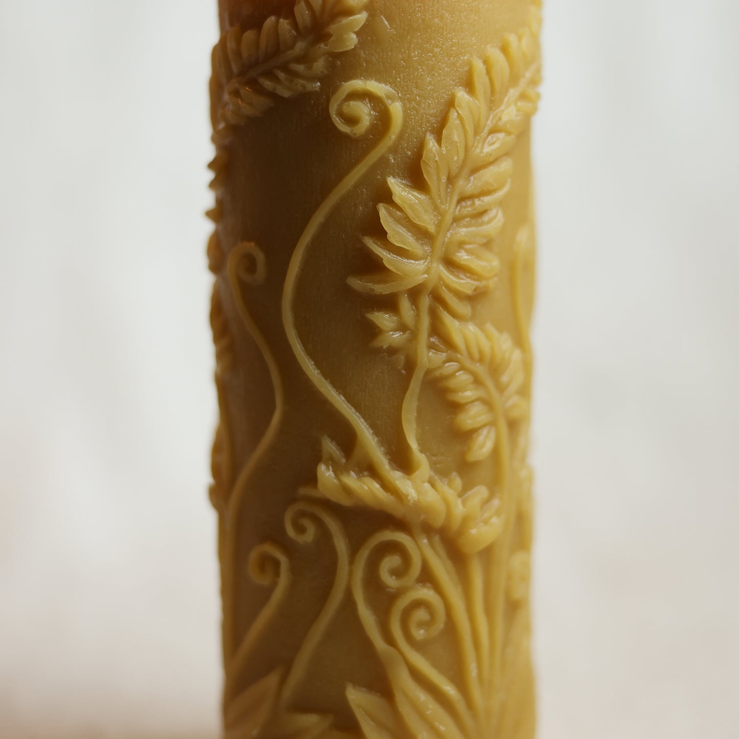 Fern Pillar – Large | Beeswax Candle