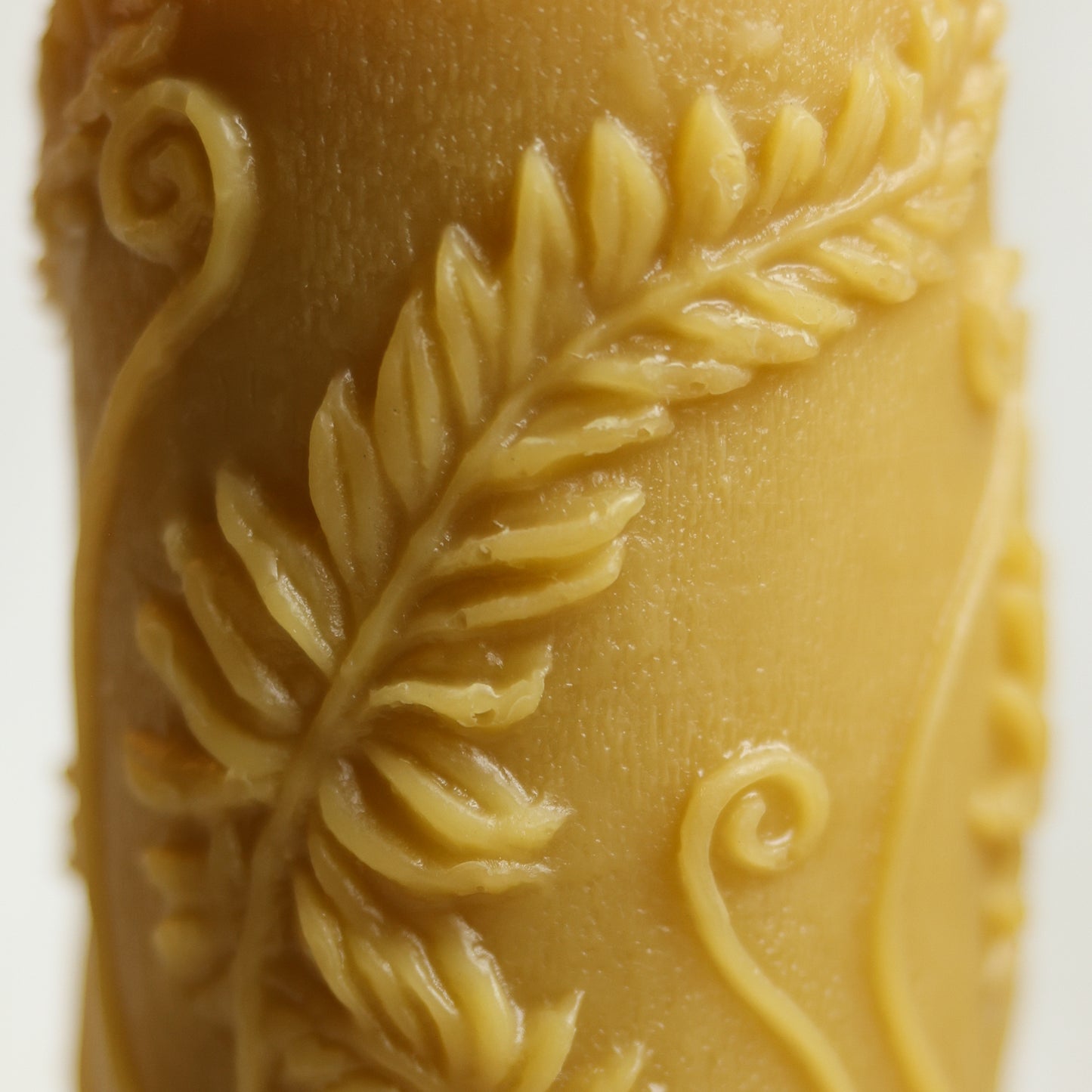 Fern Pillar – Large | Beeswax Candle