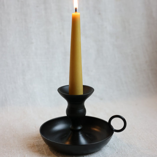Black Metal Taper Candle Holder
