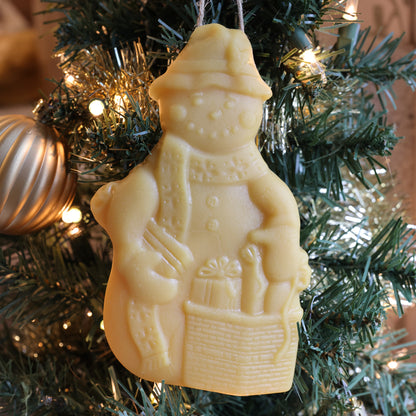 Snowman Beeswax Christmas Ornament