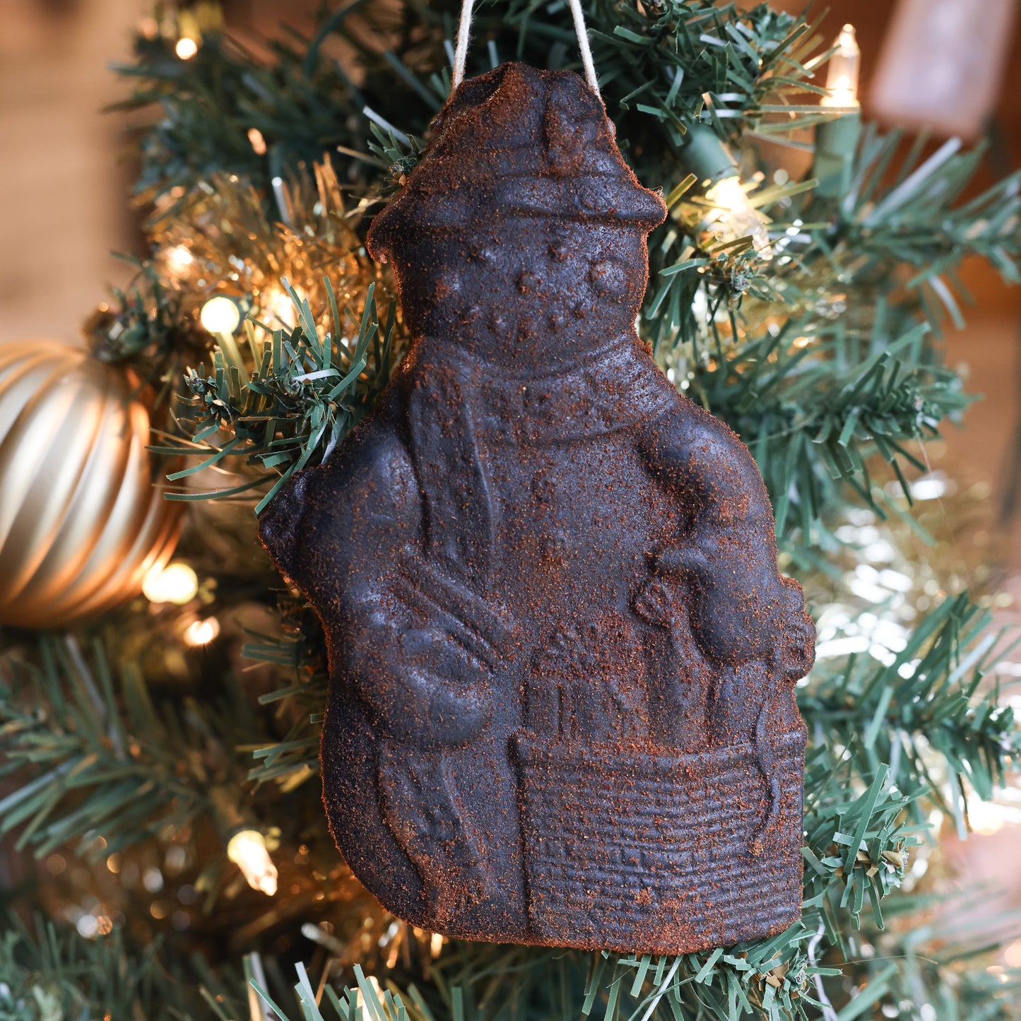 Snowman Beeswax Christmas Ornament