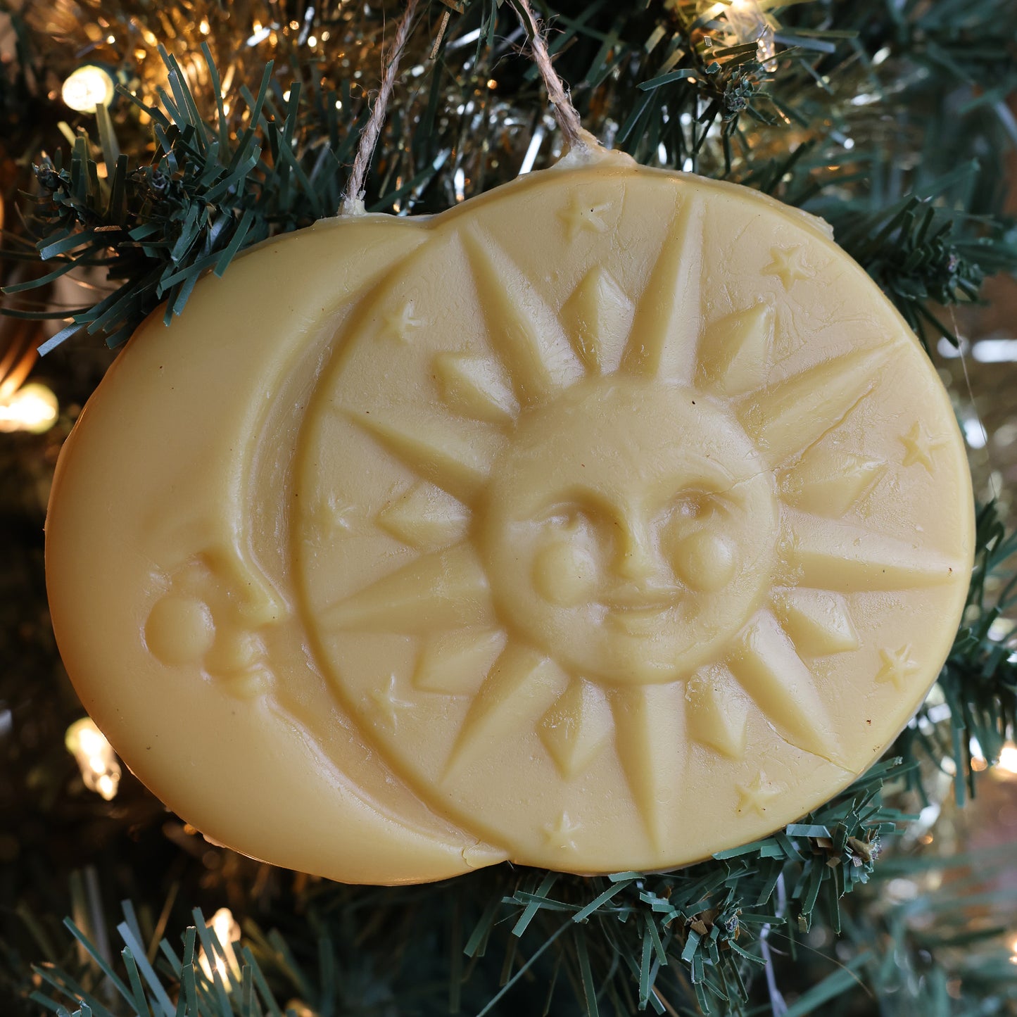 Sun & Moon Beeswax Ornament