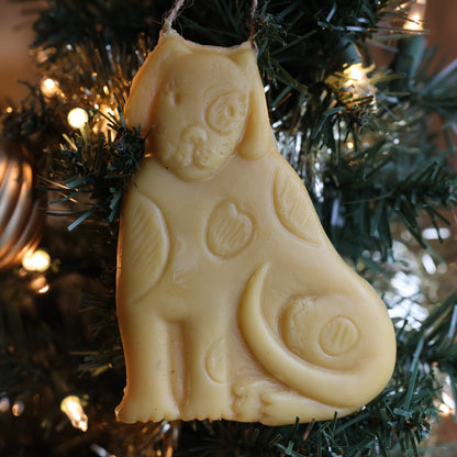 Dog Beeswax Christmas Ornament