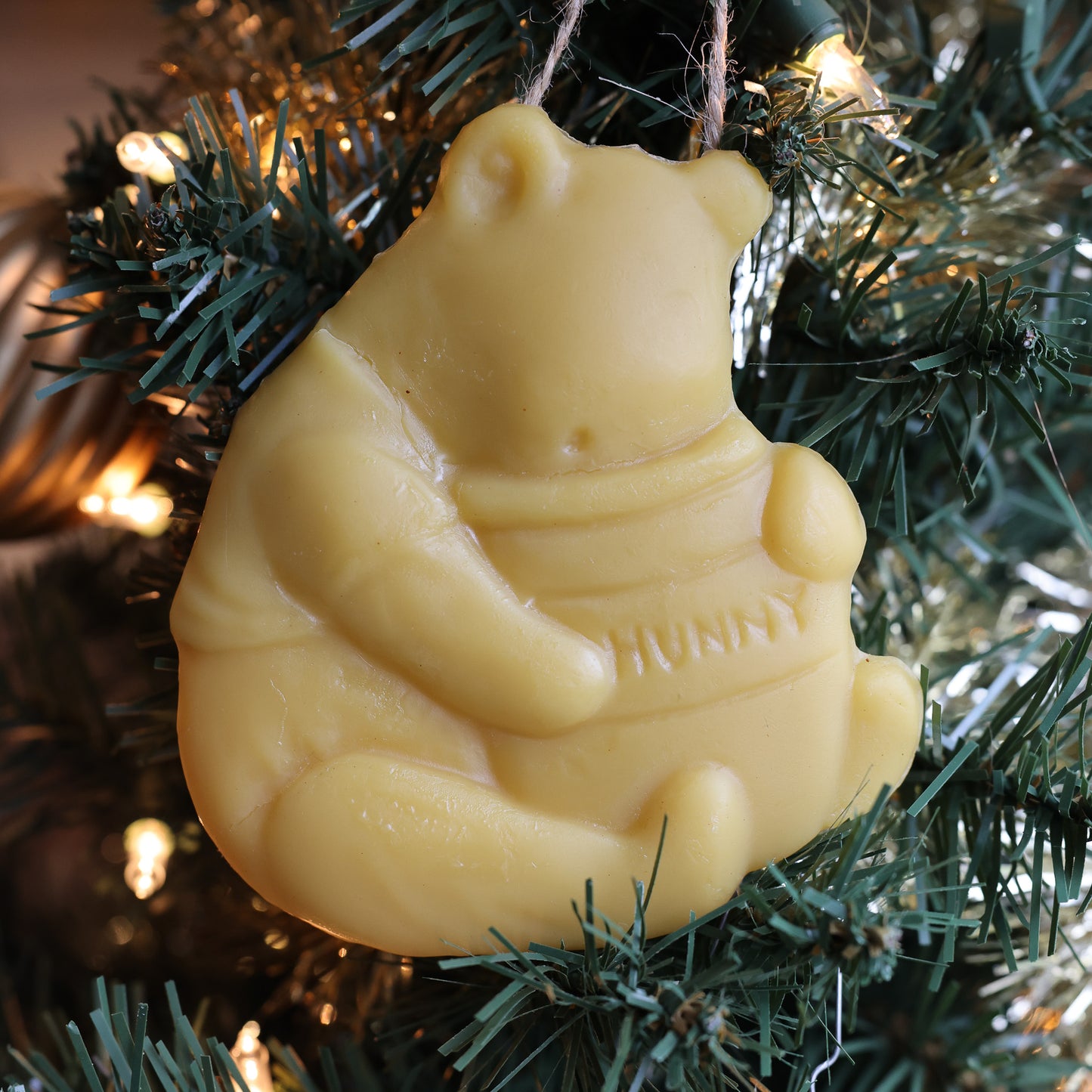 Pooh Bear Beeswax Christmas Ornament