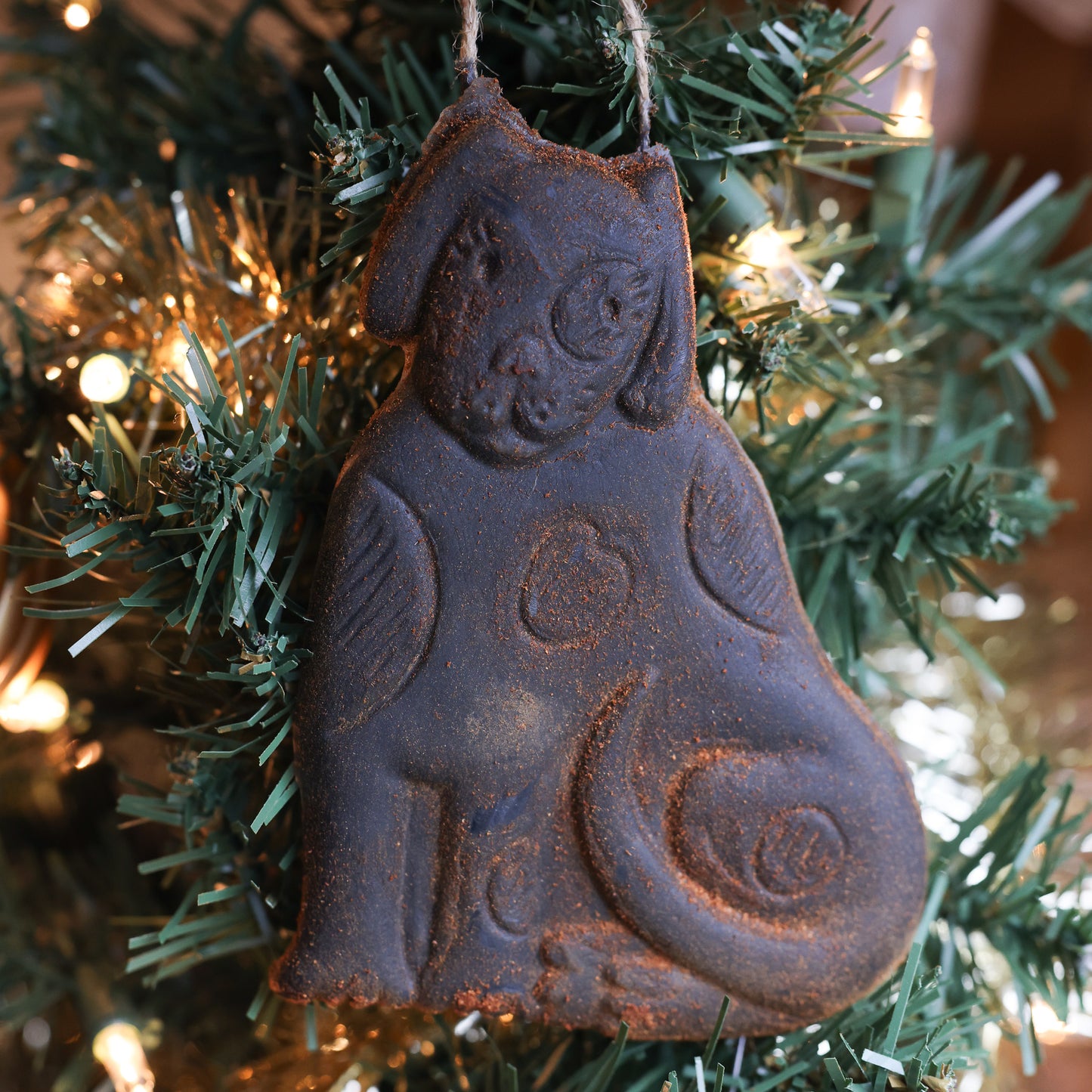 Dog Beeswax Christmas Ornament