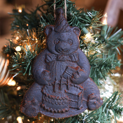 Birthday Bear Beeswax Ornament