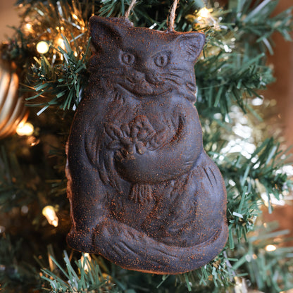 Cat Beeswax Christmas Ornament