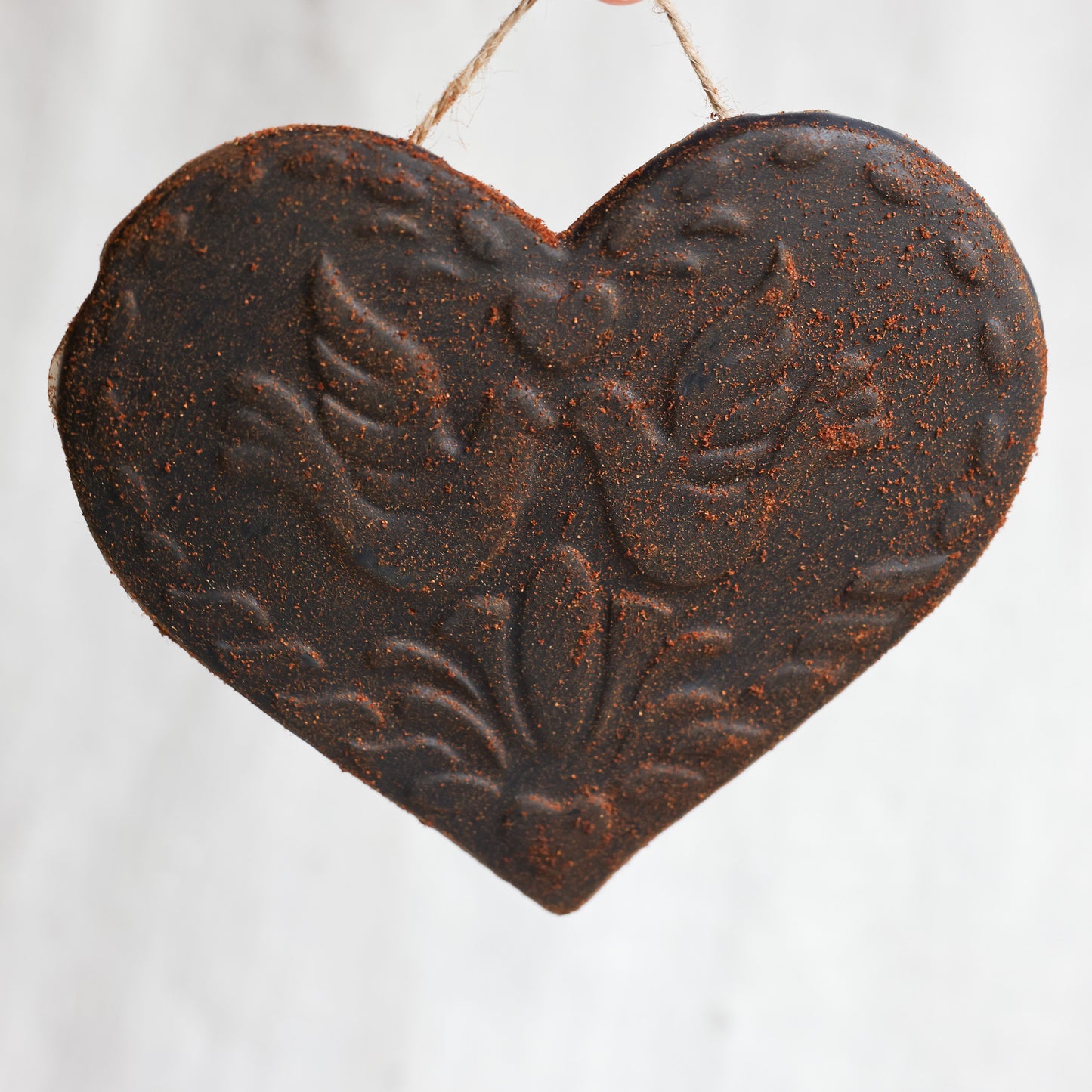Heart with Doves Beeswax Ornament