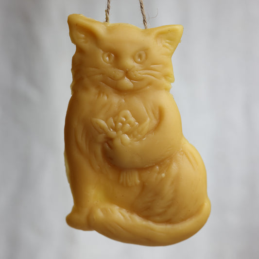 Cat Beeswax Christmas Ornament