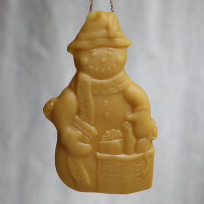Snowman Beeswax Christmas Ornament