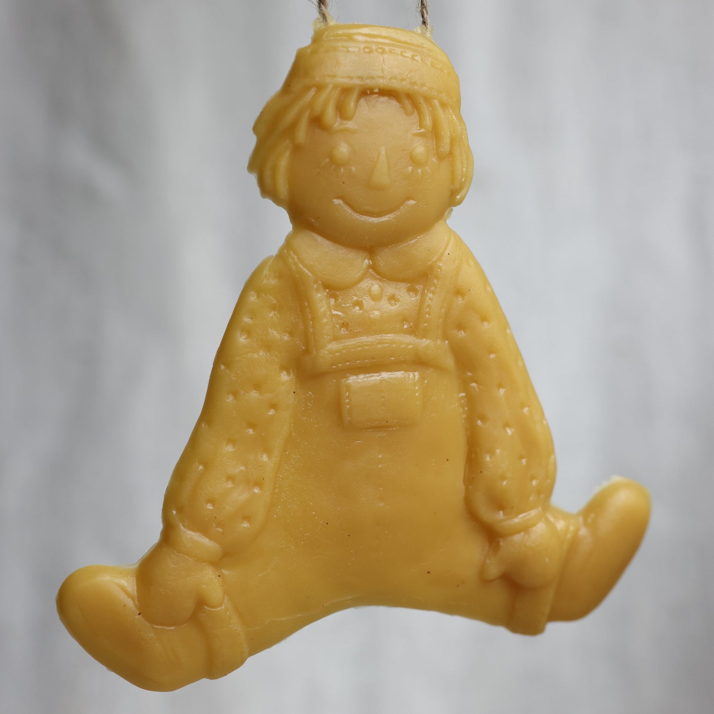 Raggedy Andy Beeswax Christmas Ornament