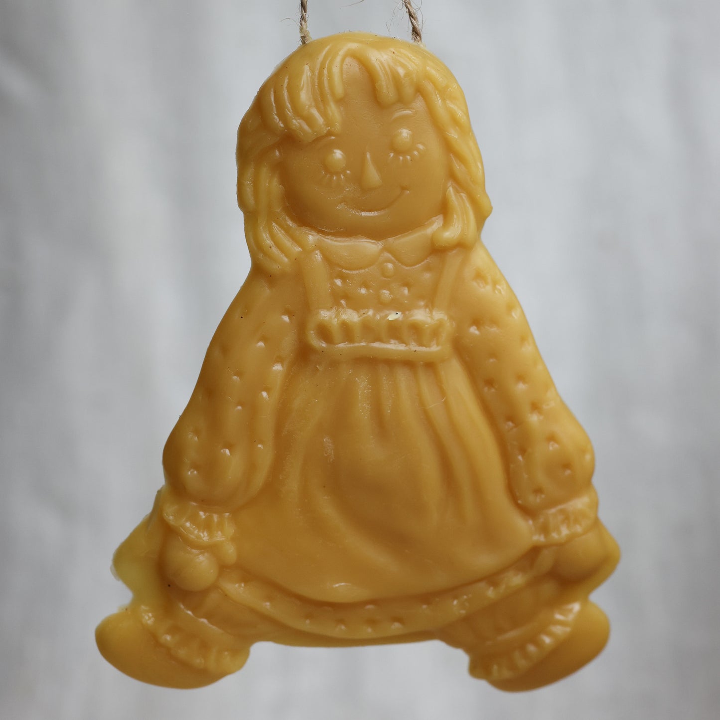 Raggedy Ann Beeswax Christmas Ornament