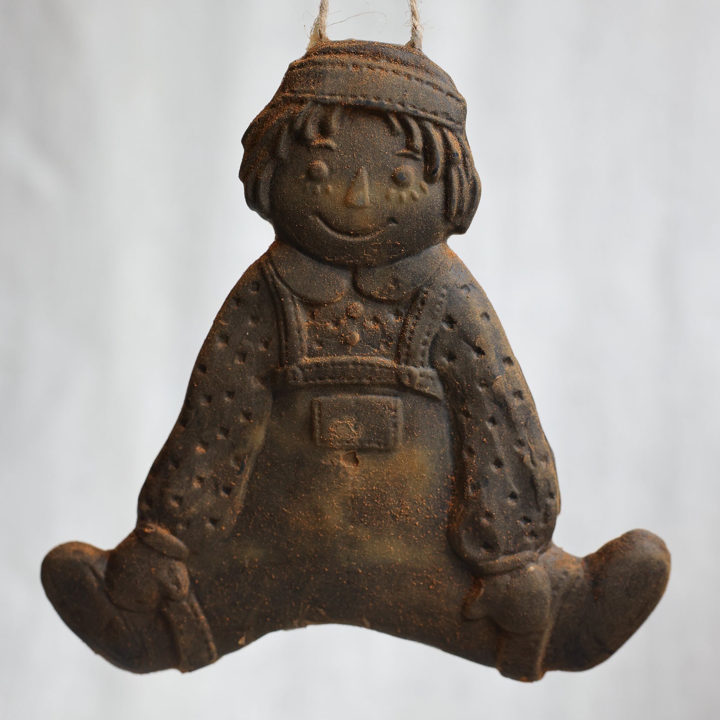 Raggedy Andy Beeswax Christmas Ornament