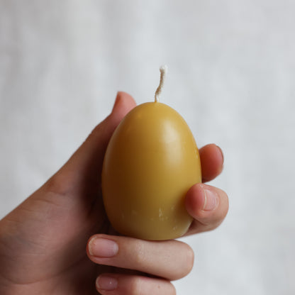 Egg Beeswax Candle