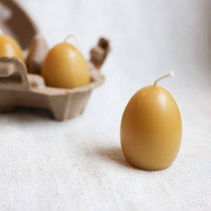 Egg Beeswax Candle