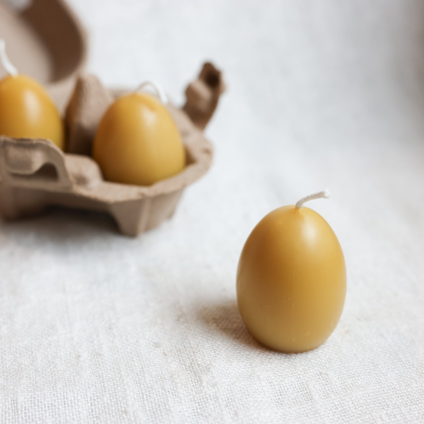Egg Beeswax Candle