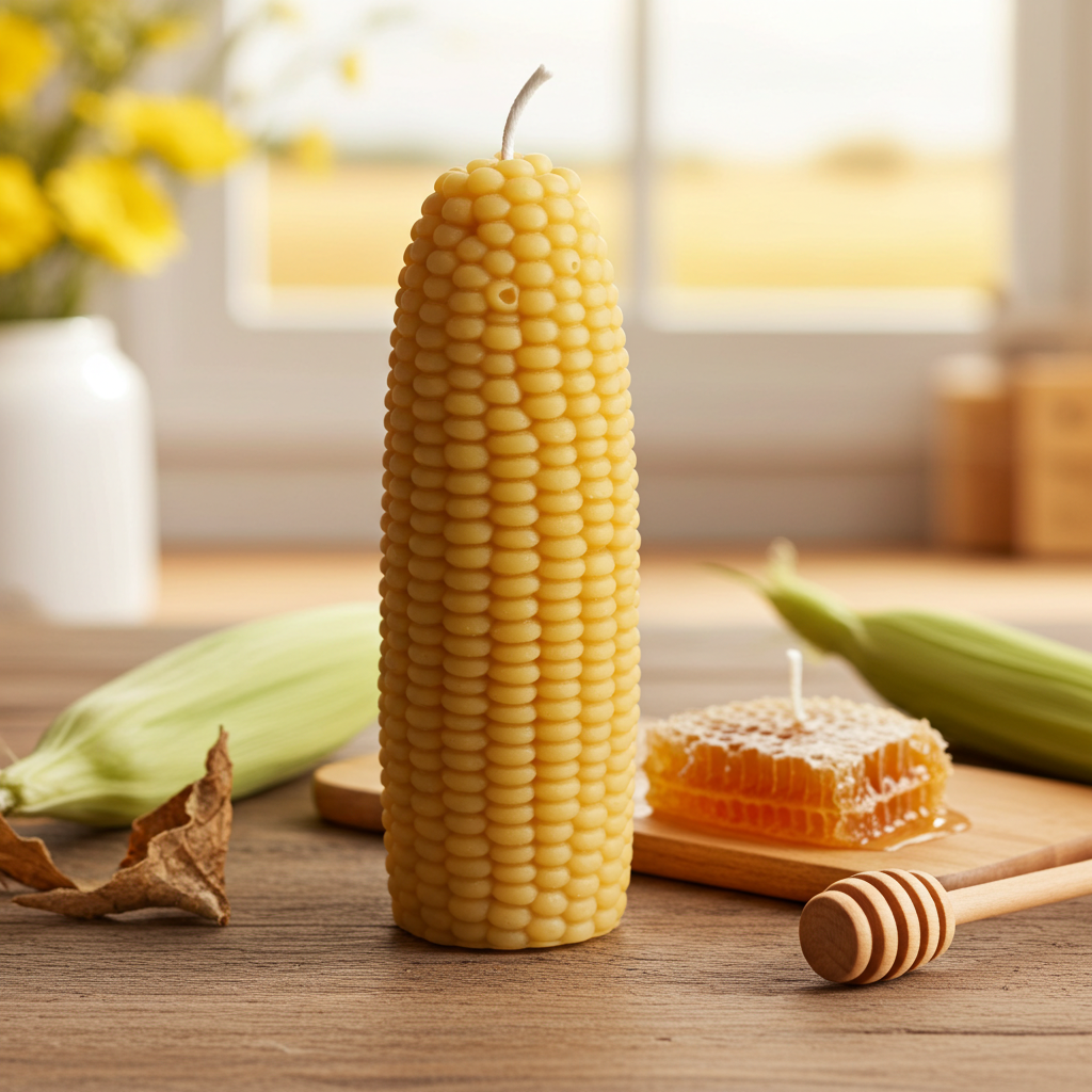 Corn Beeswax Candle